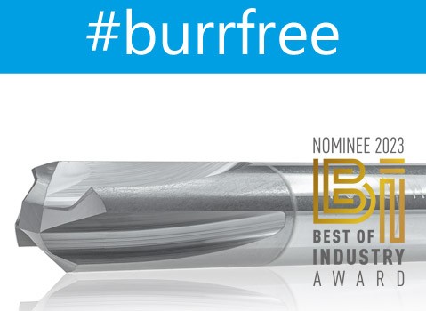No secondary burrs with world's first V-blade. Vote now!
